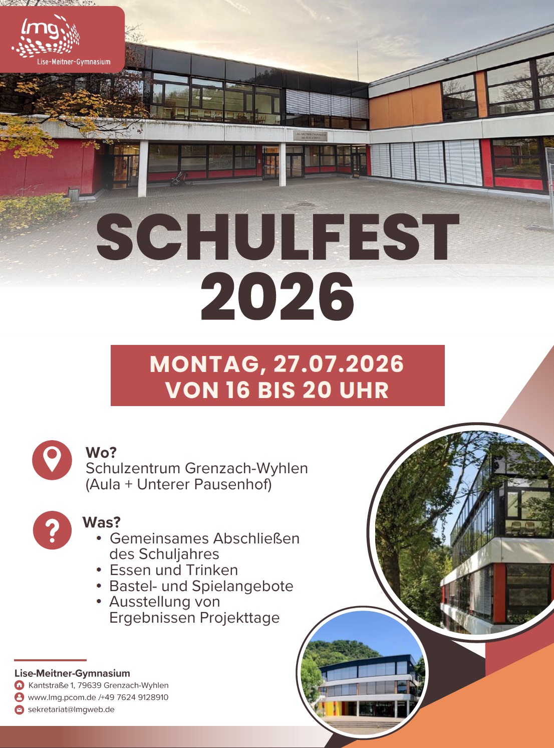 2026 Schulfest Flyer